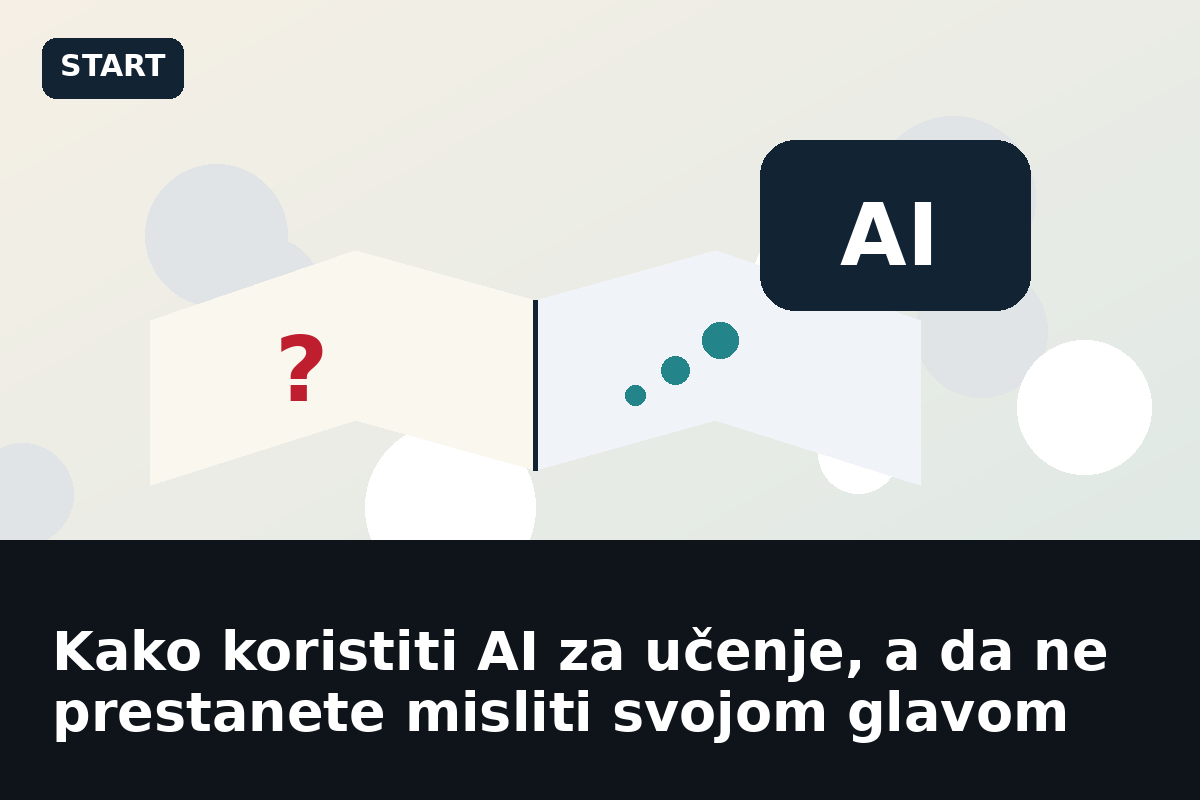Kako koristiti AI za učenje, a da ne prestanete misliti svojom glavom