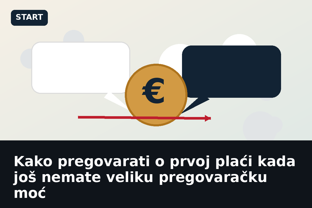 Kako pregovarati o prvoj plaći kada još nemate veliku pregovaračku moć