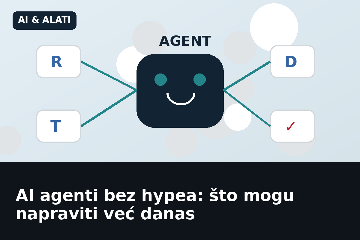 AI agenti bez hypea: što mogu napraviti već danas