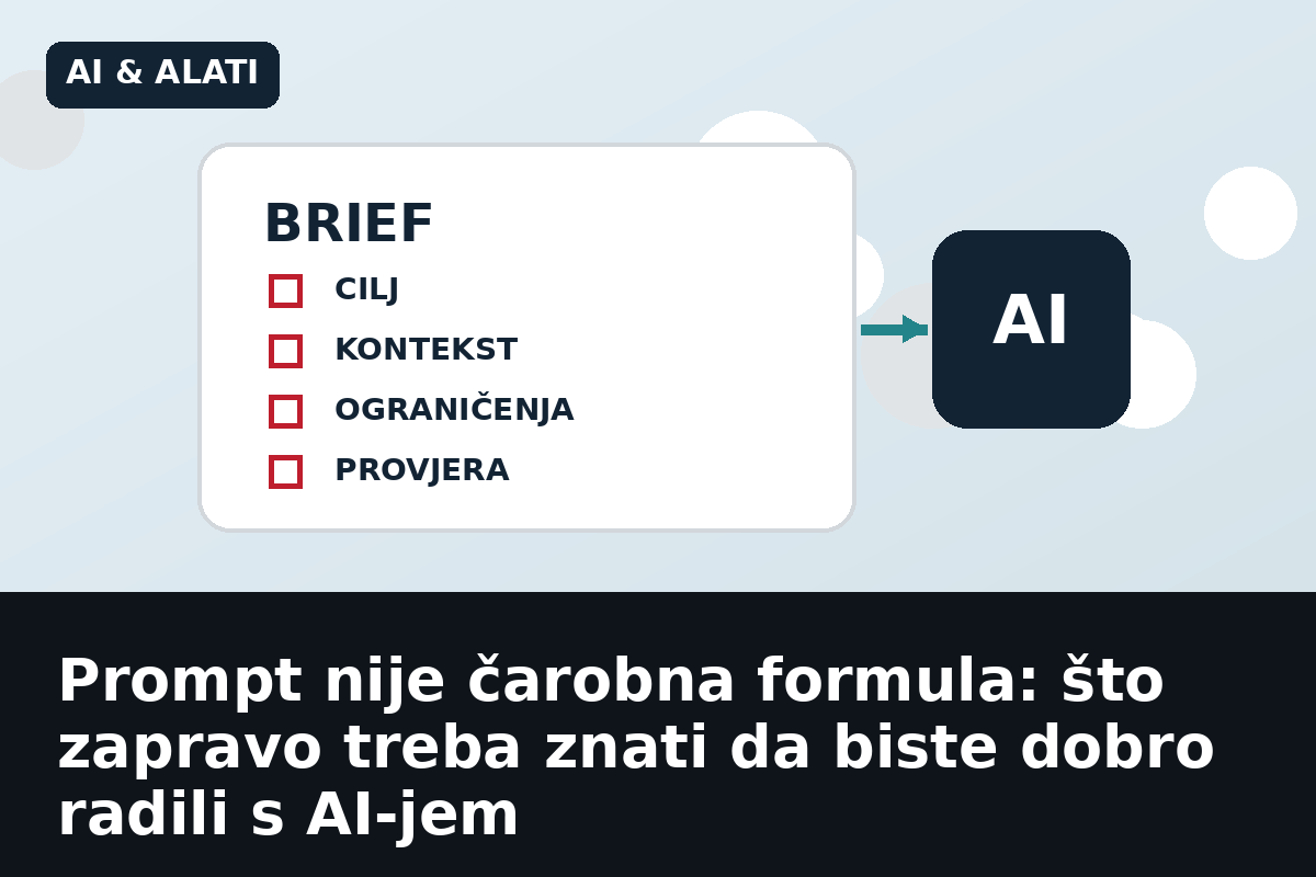 Prompt nije čarobna formula: što zapravo treba znati da biste dobro radili s AI-jem